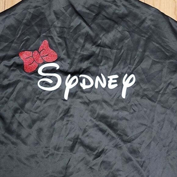 VICTORIA'S SECRET DISNEY "SYDNEY" BLACK SATIN ROBE - NEW - Picture 8 of 8